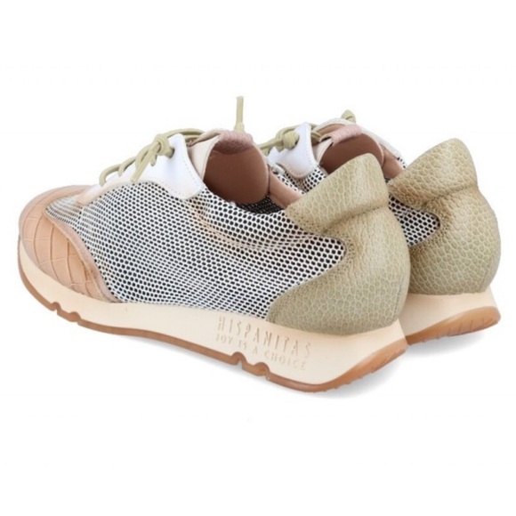 Hispanitas Kaira Leather And Mesh Trainers - Picture 3 of 14